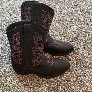 Girls cowboy cowgirl boots size 4